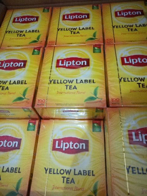 Trà Lipton nhãn vàng 100 túi [200g] | BigBuy360 - bigbuy360.vn