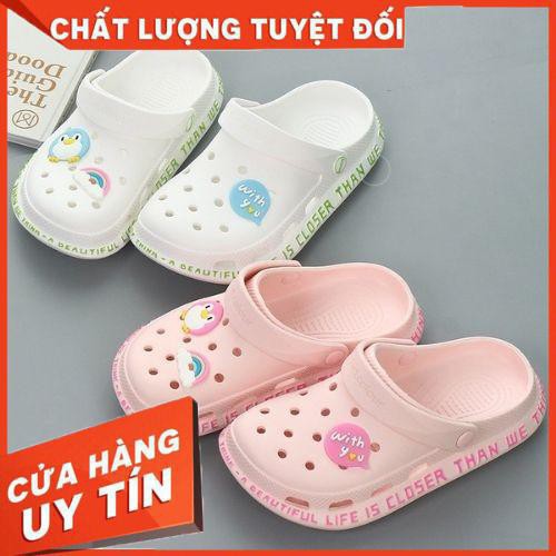 [SALE 2 NGÀY DUY NHẤT] Dép CROSS  cá, dép sục độn đế đi mưa tặng kèm đầy đủ jb siêu cute