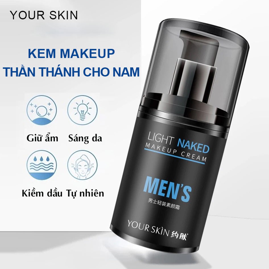 Kem trang điểm chuyên nghiệp 3in1 dành cho nam YOUR SKIN kem che khuyết điểm nội địa Trung MD-KTĐ01