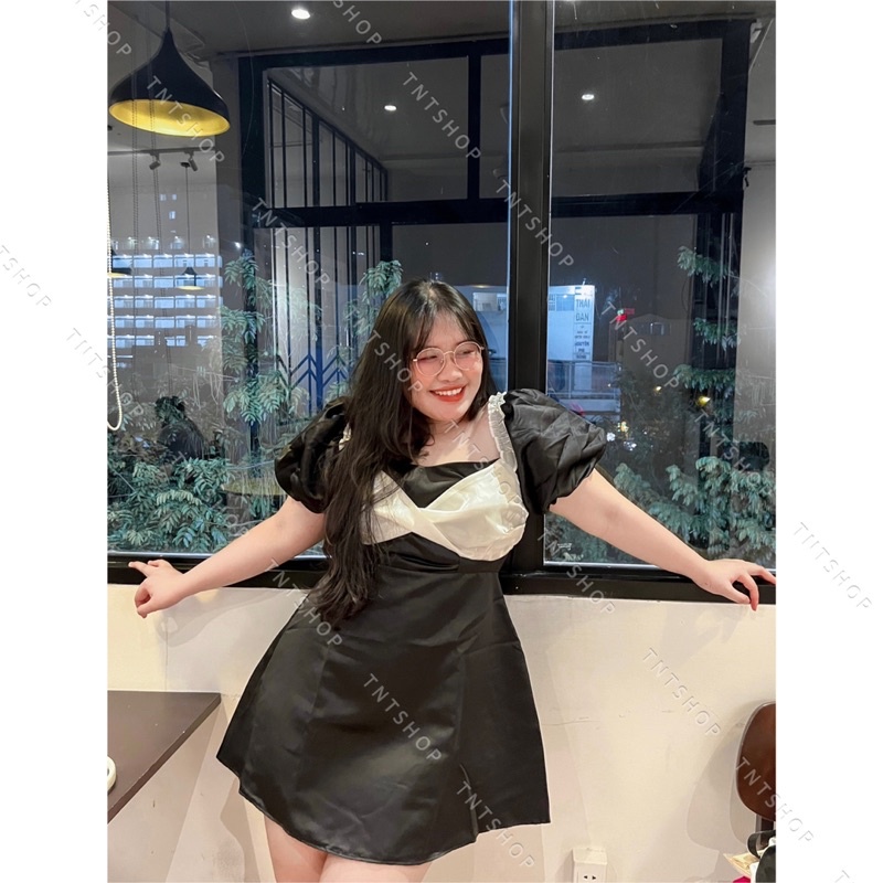 ĐẦM GẤM XOẮN PHỐI TƠ [TNT SHOP BIGSIZE 60KG 90KG]