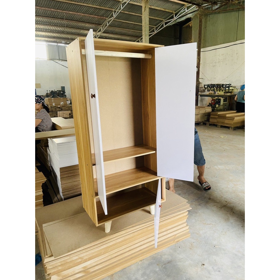 Phí Ship Rẻ - Tủ Quần Áo,Tủ Gỗ Đa Năng Có Chân, Chất Liệu Gỗ MDF Phong Cách Hiện Đại