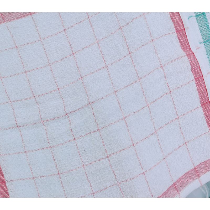 Combo 3 Khăn Bếp Vuông Cotton Kẻ Caro Nhiều Màu