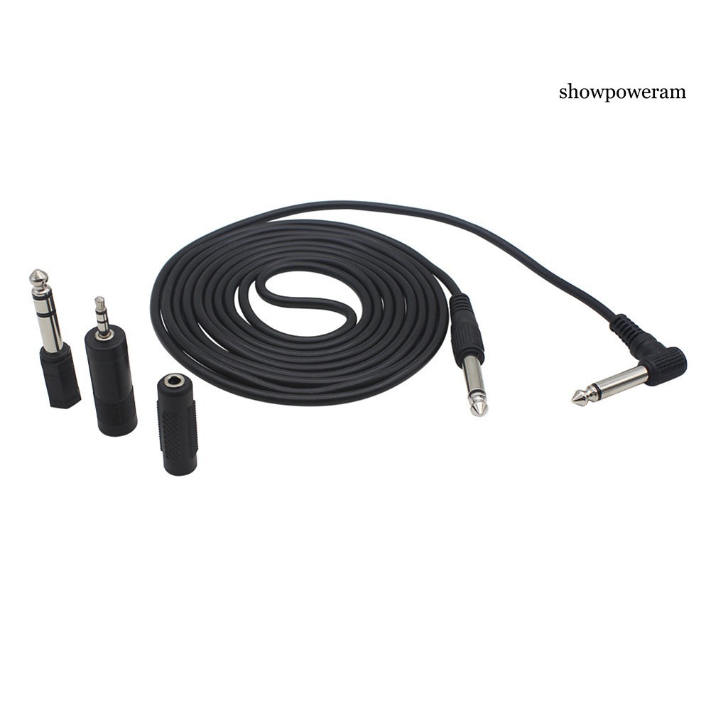 Dây Cáp Âm Thanh 3m 6.35mm Cho Đàn Guitar Với 3 Đầu Nối