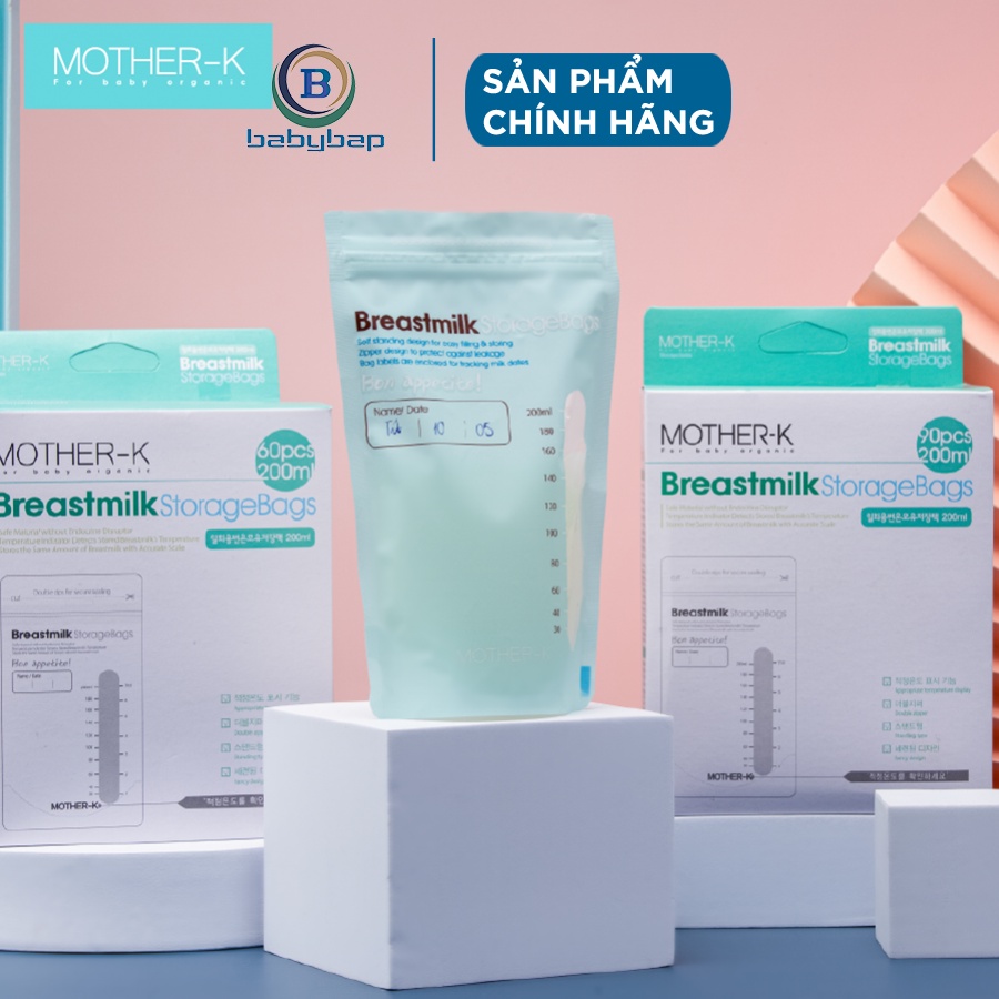 Túi Trữ Sữa Cảm Biến Nhiệt Mother-K Hàn Quốc