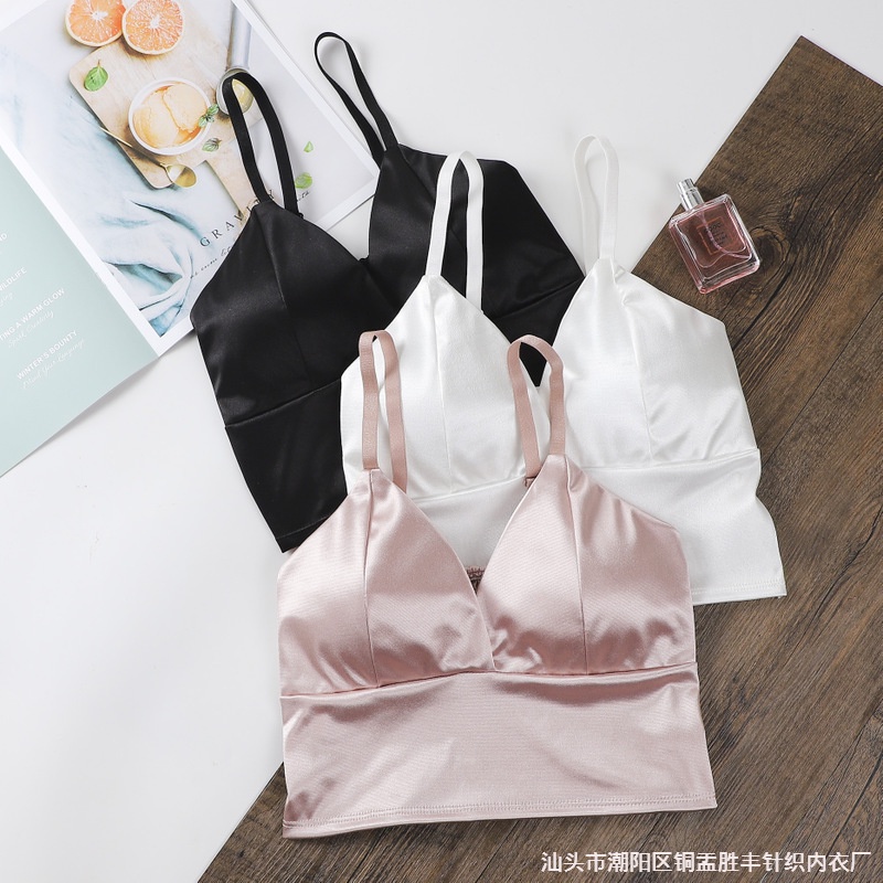 Áo croptop áo lót 2 dây mặc bên trong có ba màu siêu sexy siêu quyến rũ chất vải mặc bóng mẫu mới