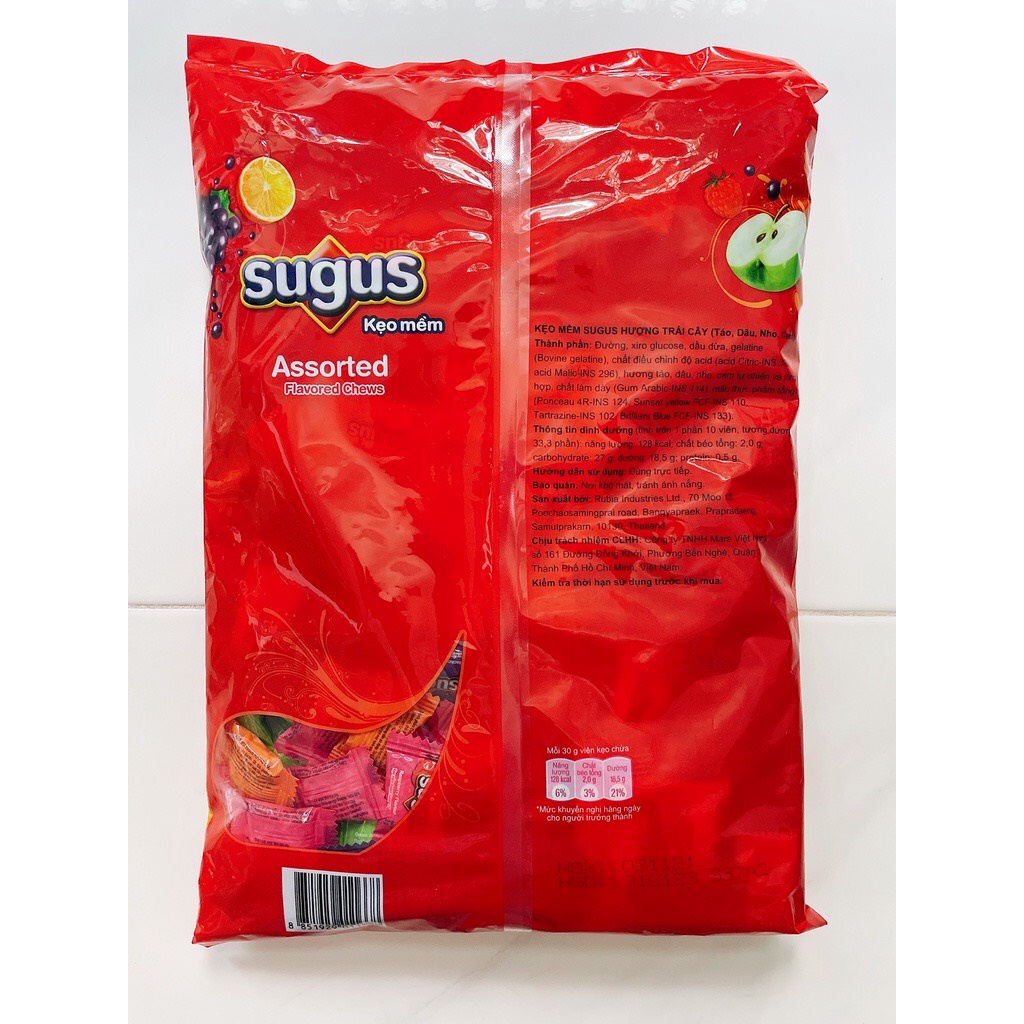 KẸO MỀM SUGUS THẬP CẨM - GÓI 500g/1KG