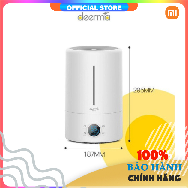 Máy tạo ẩm Deerma F628s hỗ trợ diệt khuẩn, xông tinh dầu cao cấp - Chính Hãng