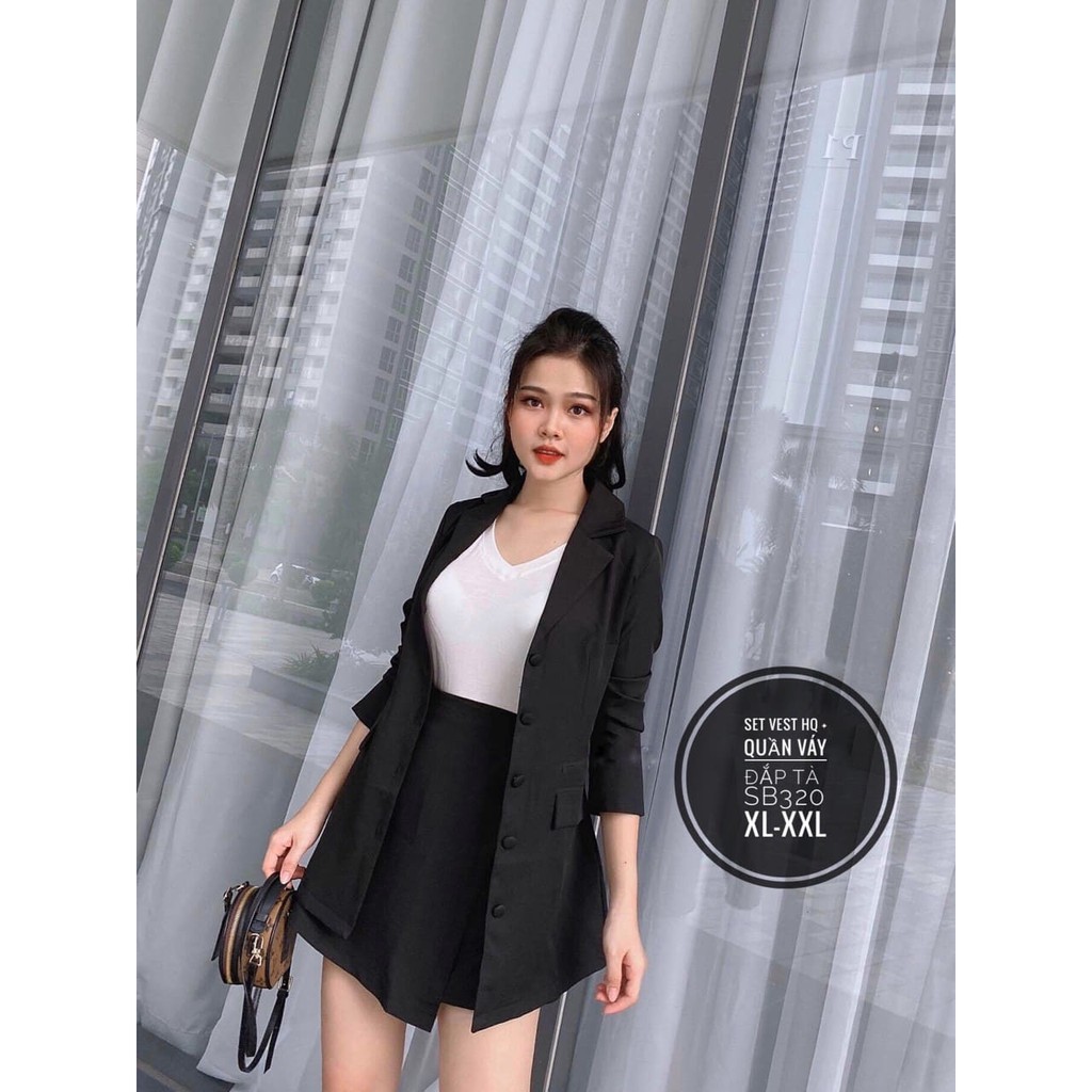 Thời trang nữ bigsize 60kg-85kg. SET BLAZER + VÁY QUẦN ĐẮP TÀ. Bigsize XL(60-70kg. XXL(72-85kg). Mã SB320 | BigBuy360 - bigbuy360.vn