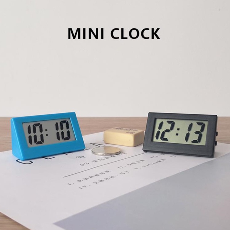 Đồng Hồ Điện Tử Để Bàn Mini Không Gây Tiếng Ồn Đa Năng Màu Sắc