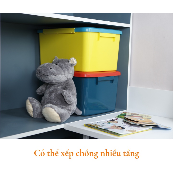 Thùng hộp đa năng đựng đồ trẻ em Notoro Nhật Bản, đựng đồ chơi, quần áo, đồ dùng học tập cho bé, an toàn Vapu HCM