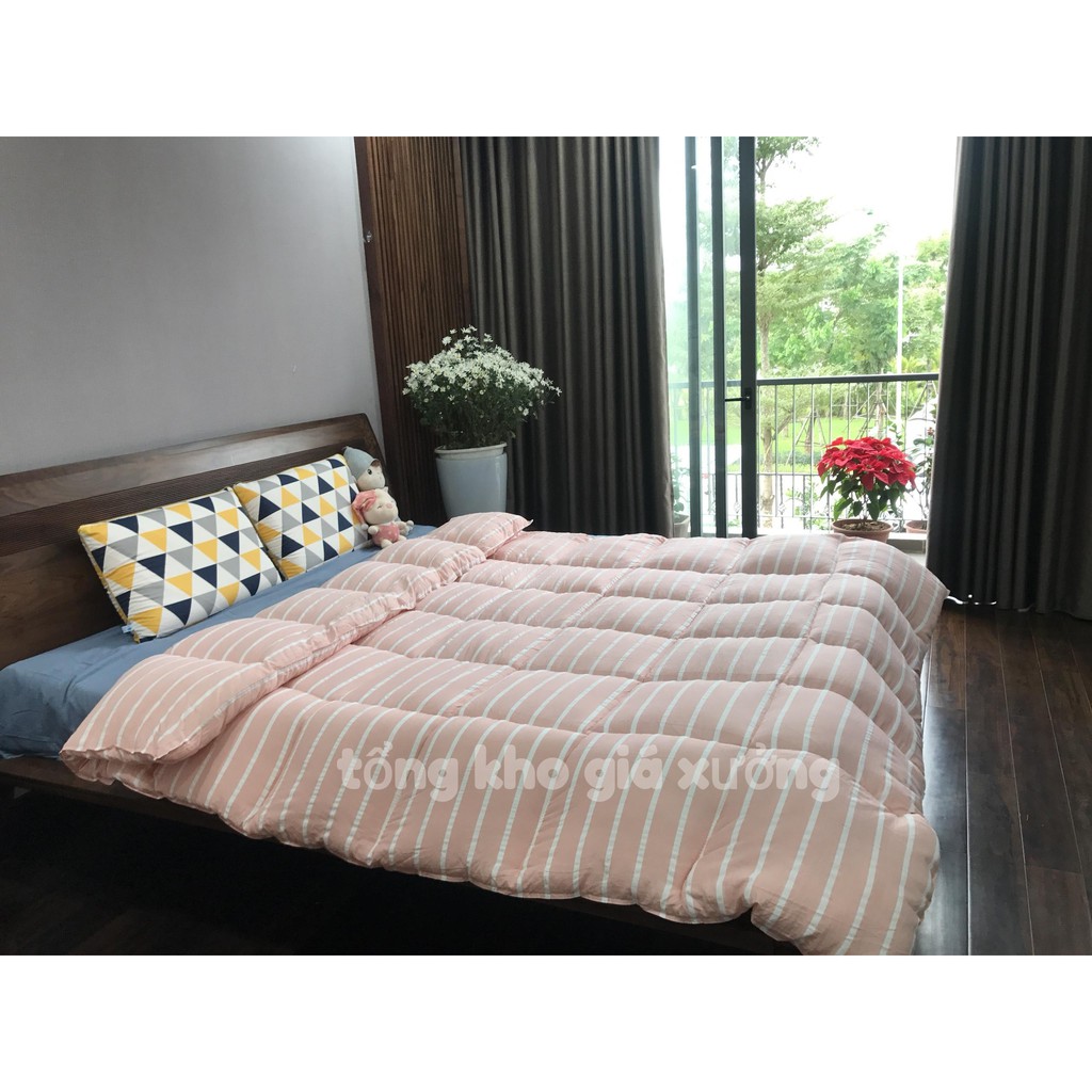 Chăn phao Muji 2kg siêu nhẹ siêu ấm 2mx2m3 - tongkhogiaxuong - (BQ384) | BigBuy360 - bigbuy360.vn