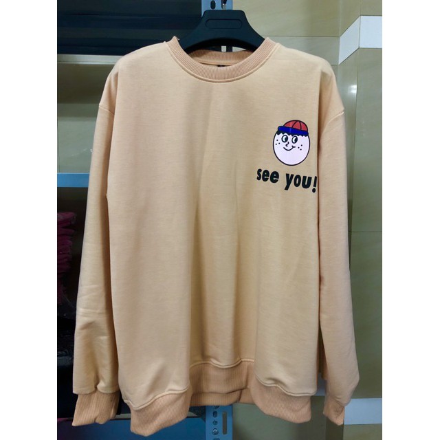 Áo Sweater SEE YOU Tan Unisex