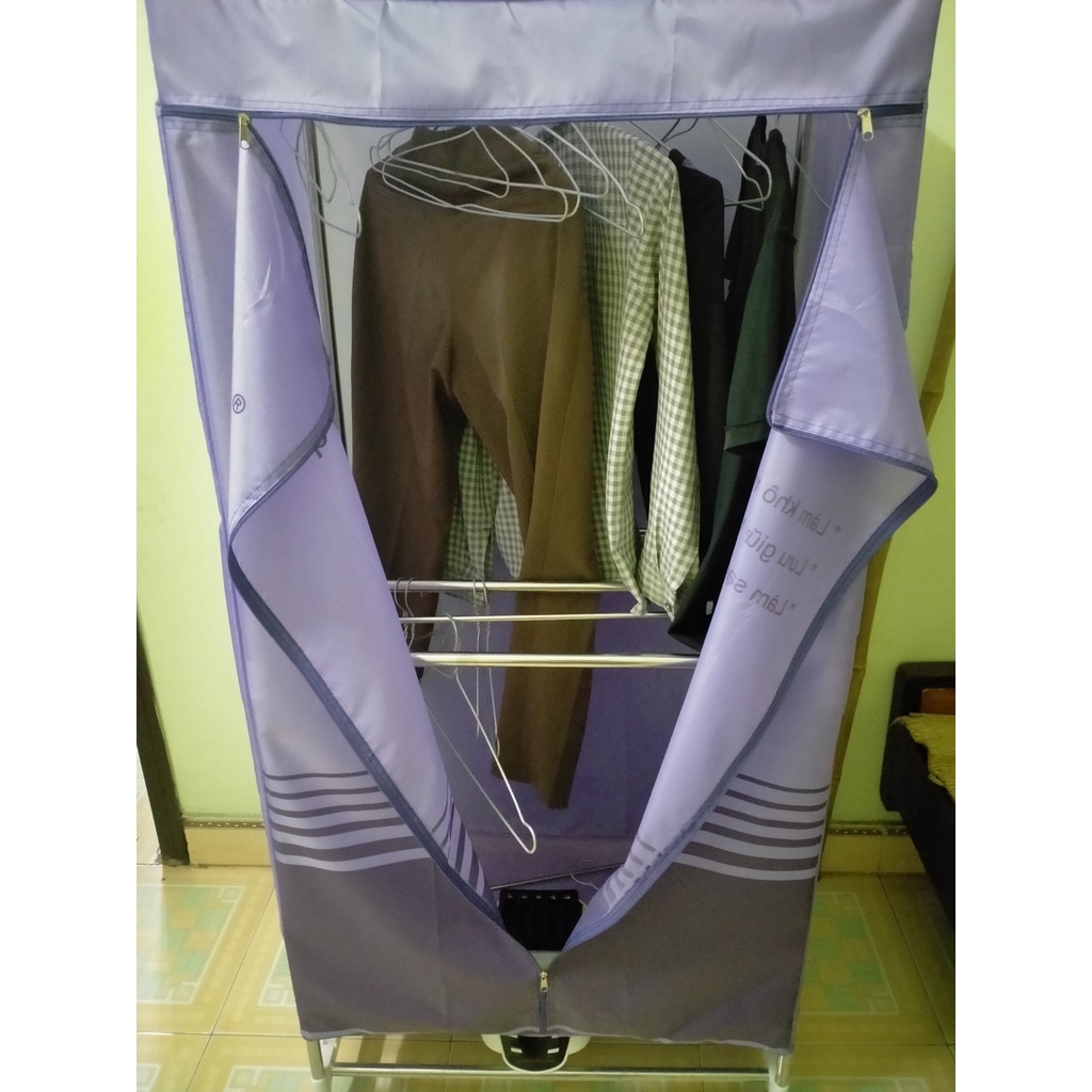 Tủ sấy quần áo 2 tầng, máy sấy quần áo 2 chế độ, tiết kiệm điện, nhanh khô hữu ích mùa mưa.