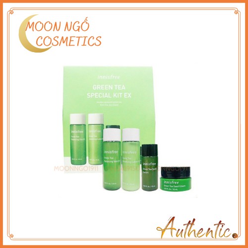 [MiNi] Set Dưỡng Trà xanh Mini 4 Món Innis