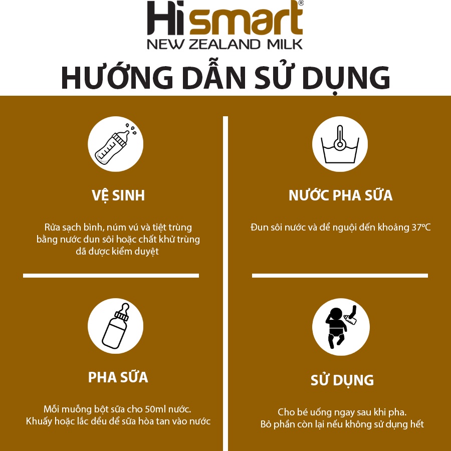 Sữa bột công thức Hismart lon số 02 cho bé từ 6 đến 12 tháng tuổi - Hismartmilk