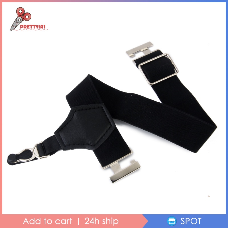 [PRETTYIA1] Pair Mens Sock Suspenders Garter Hold Up Braces Elastic Clip Grip Adjustable