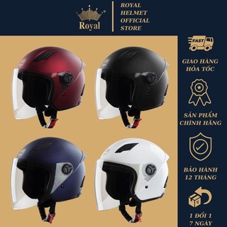 Nón bảo hiểm 3/4 Royal M134 có kính