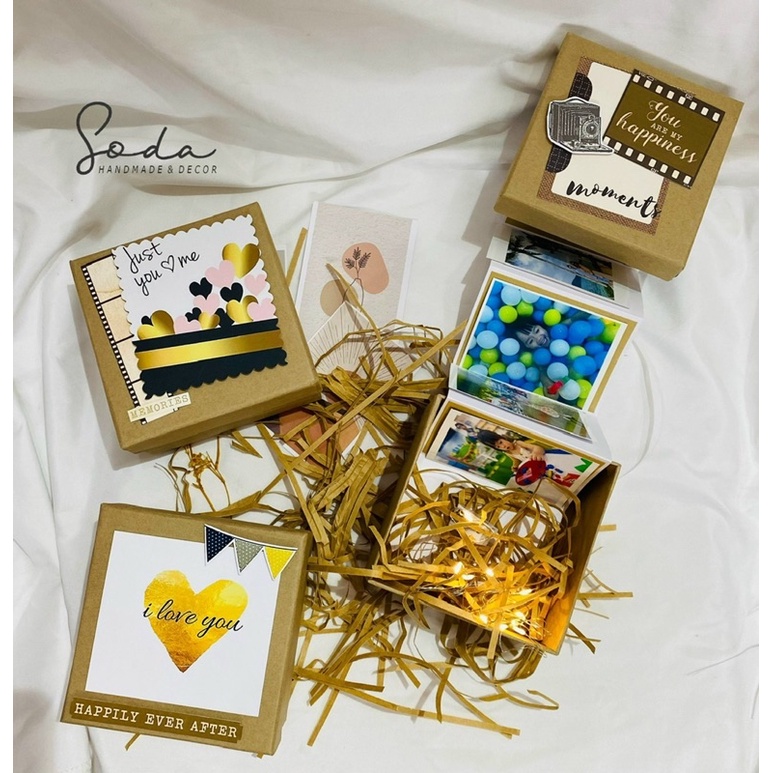 Hộp quà Love Box/ Hộp kéo ảnh Vintage