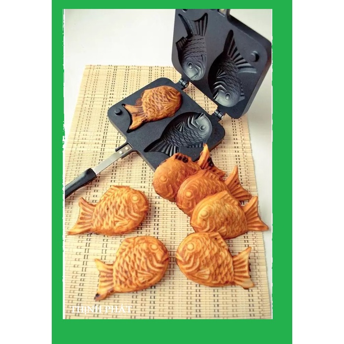 Khuôn Làm Bánh Cá Nướng Taiyaki Nhật Bản Chống Dính Cao Cấp Size Lớn