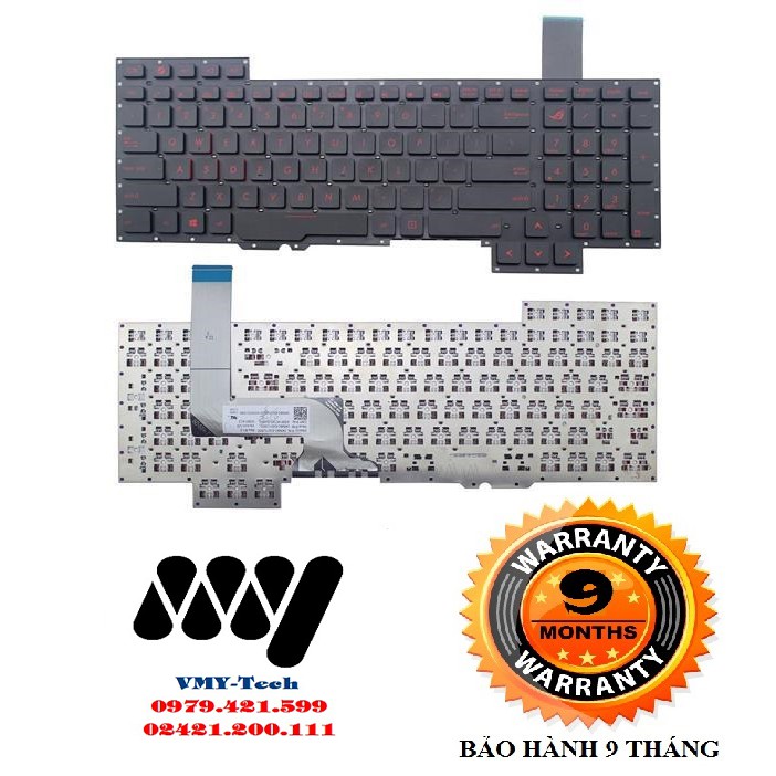 Bàn phím laptop ASUS G751 G751J G751JL G751JM G751JT G751JY G752VT G752VY GFX71JT GFX71JY