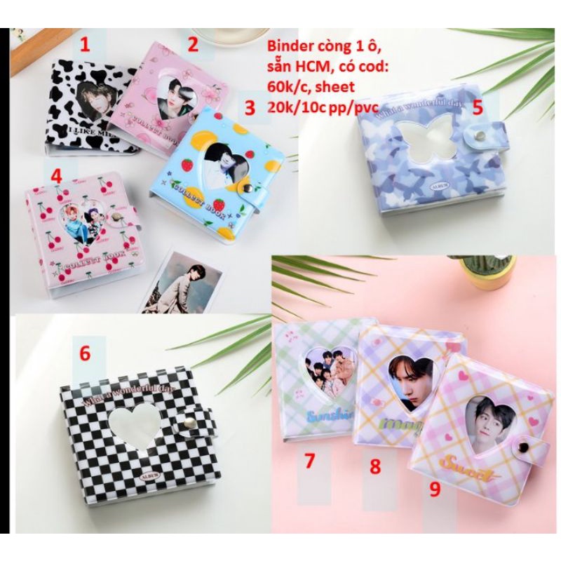 Sổ đựng thẻ ảnh photocard binder loại 2