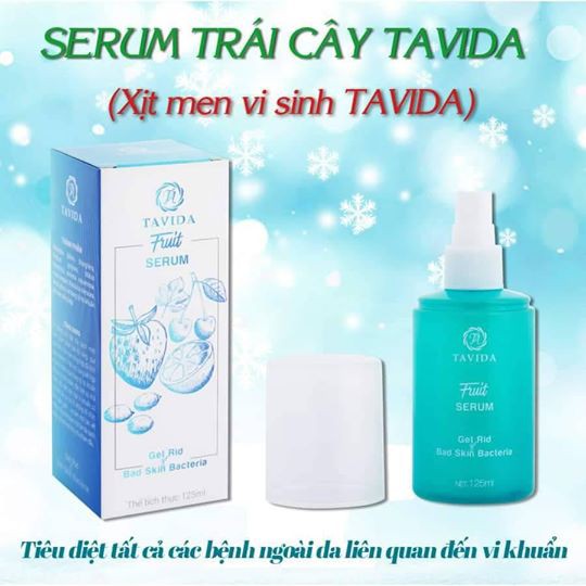 SERUM TRÁI CÂY LÊN MEN TAVIDA CHĂM SÓC DA BỊ VIÊM NANG LÔNG, MỤN LƯNG, NẤM DA ĐẦU