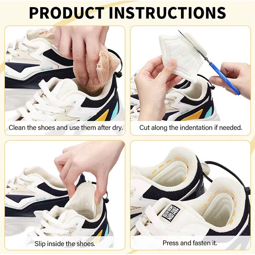 Miếng Dán Gót Giày Thể Thao Chống Rơi Chống Trượt Và Chống Rách Có Miếng Dán Sau Lưng