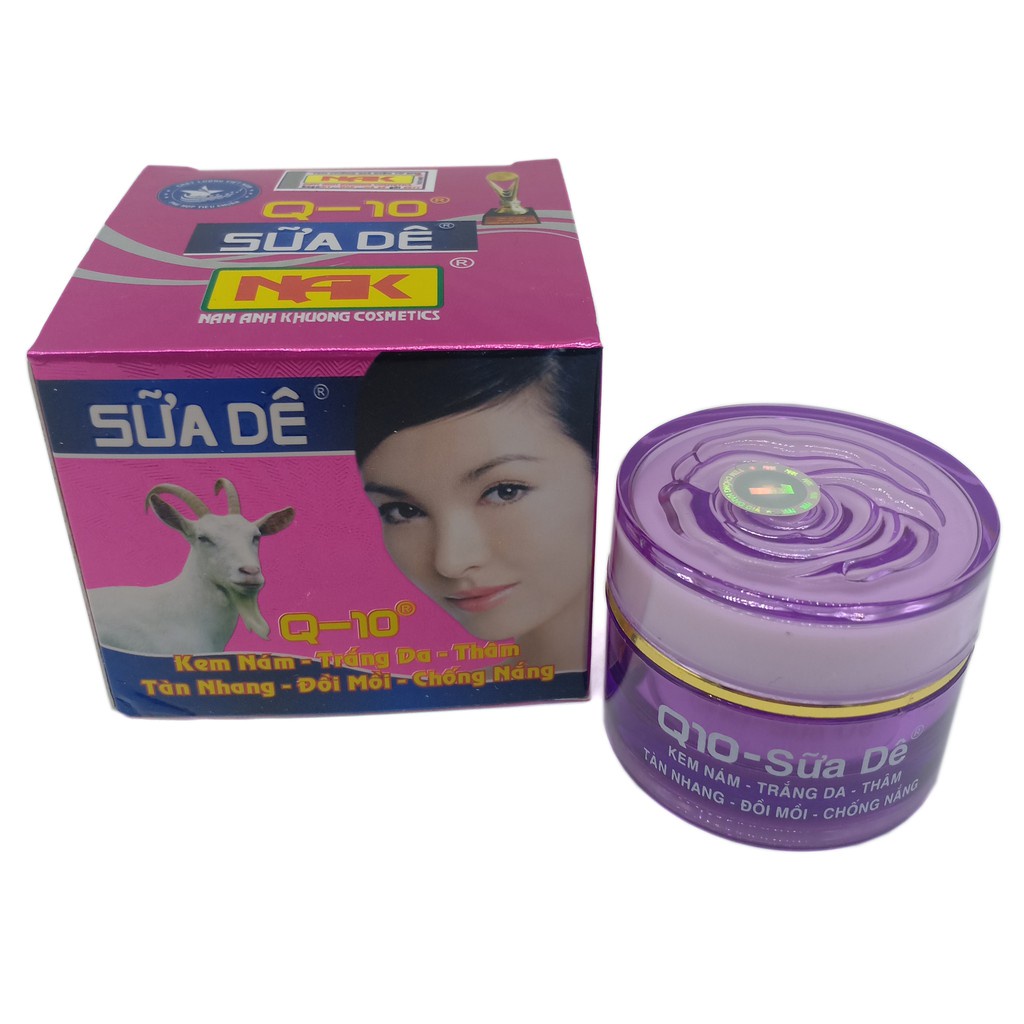 Kem ốc sên sữa dê Q10 nám tàn nhang chống nắng 12g