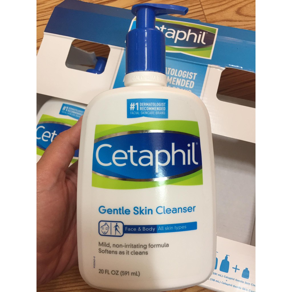 (hàng bay air) Sữa rửa mặt dịu nhẹ Cetaphil Gentle Skin Cleanser 591ml