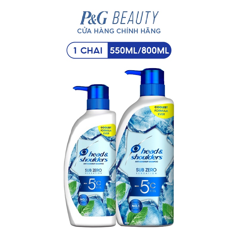 Dầu gội Head &amp; Shoulders làm sạch gàu subzero 550ml