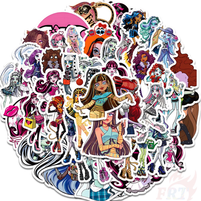 Bộ 100 Cái ❉ Miếng Dán Trang Trí Hình Quái Vật Độc Đáo ❉ Sticker Dán Tường Chống Thấm Nước Họa Tiết Doodle Hợp Thời Trang