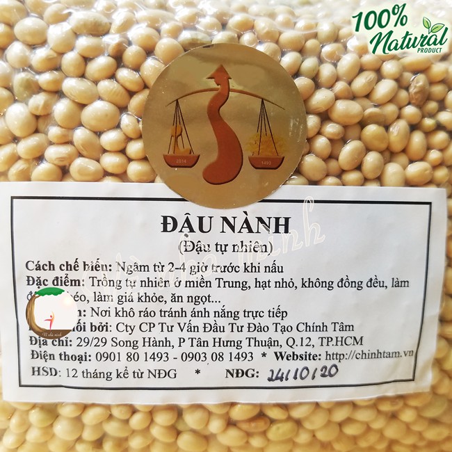 HẠT ĐẬU NÀNH THUẦN CHỦNG HỮU CƠ TỰ NHIÊN ORGANIC không biến đổi gen NON GMO canh tác thuận tự nhiên làm sữa, đậu phụ...