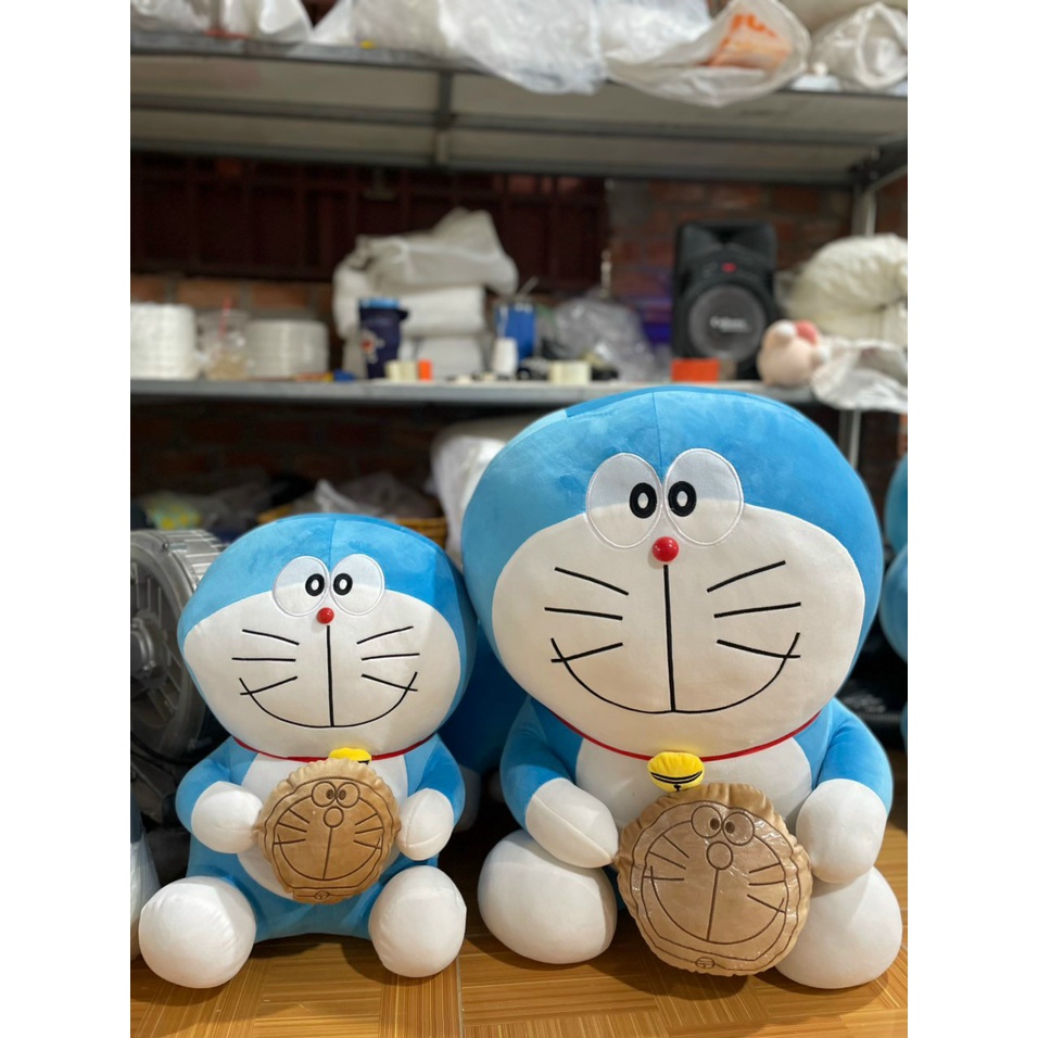 Gấu Bông Doraemon Ôm Bánh Rán Size To 75cm tphcm, Thú Nhồi Bông Doremon Qùa Tặng, Thú Bông Doremon, Mèo Bông Doremon