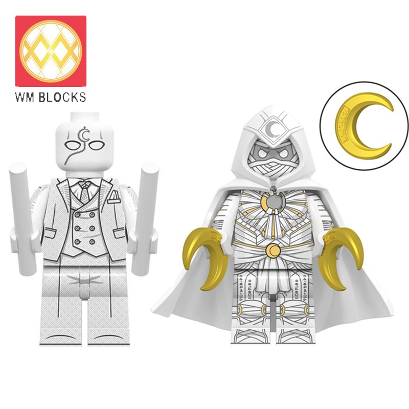 Wm Đồ Chơi Khối Hình Hiệp Sĩ Mặt Trăng Mini