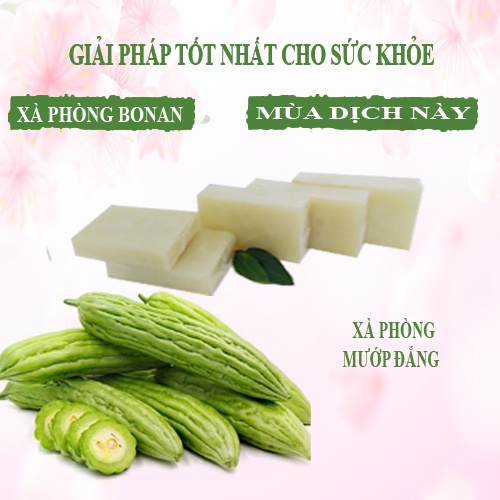 Xà phòng mướp đắng Bonan dưỡng da, chống lão hóa, loại bỏ vùng thâm 100gr