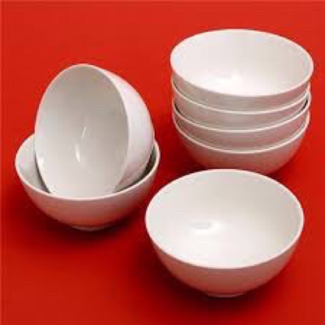 Combo 10 bát trắng sứ sang trọng