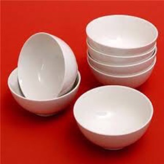 Combo 10 bát trắng sứ sang trọng