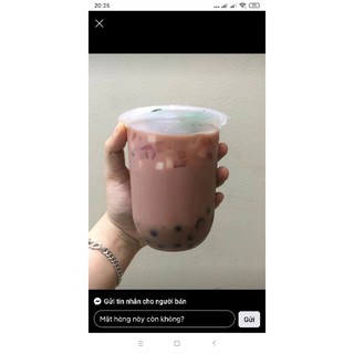 Ly nhựa 500ml có nắp ống hút
