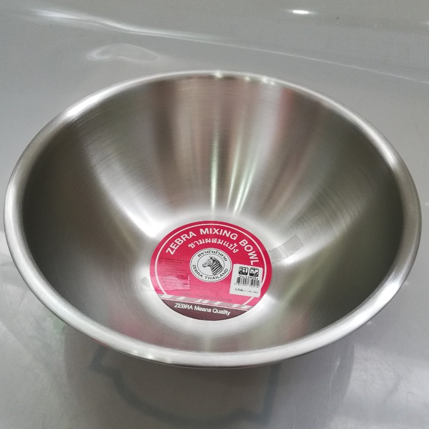Thau Trộn Inox Zebra 18cm-1200ml,21cm-2000ml,24cm-3200ml-135018,135021,135024