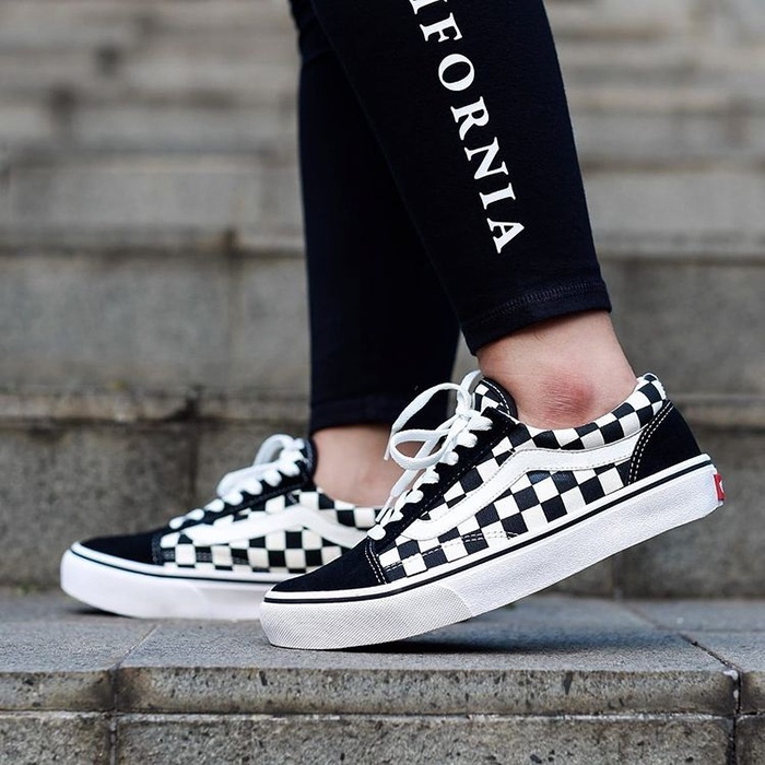 Giày Thể Thao Nam Nữ Vans Caro Classic, Giày Sneaker Vans Kẻ Caro Đi Chơi Đi Học Thời Trang Giá Rẻ, bản đẹp full billbox