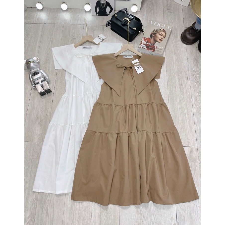 TT 79 -  đầm babydol cổ bèo - mẫu siêu dễ thương