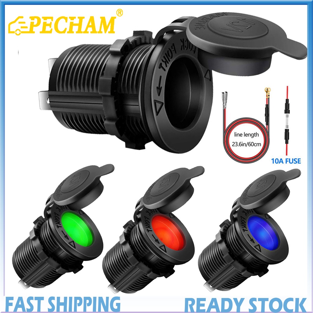 Ổ CắM BậT LửA PECHAM 12V ChốNg NướC Cho Xe Hơi / Xe MáY / TàU ThủY TiệN DụNg