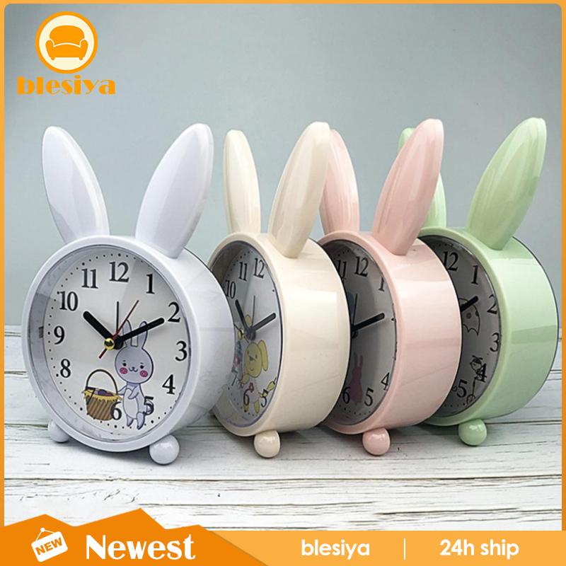 Đồng Hồ Báo Thức Hình Thỏ / Hươu / Nai Dễ Thương Phong Cách Bắc Âu Trang Trí Phòng Ngủ