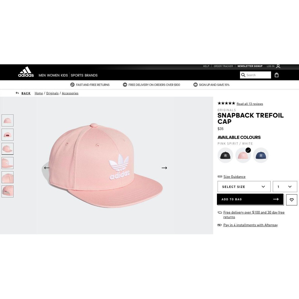 Mũ nón snapback, hiphop Adi cao cấp - màu HỒNG