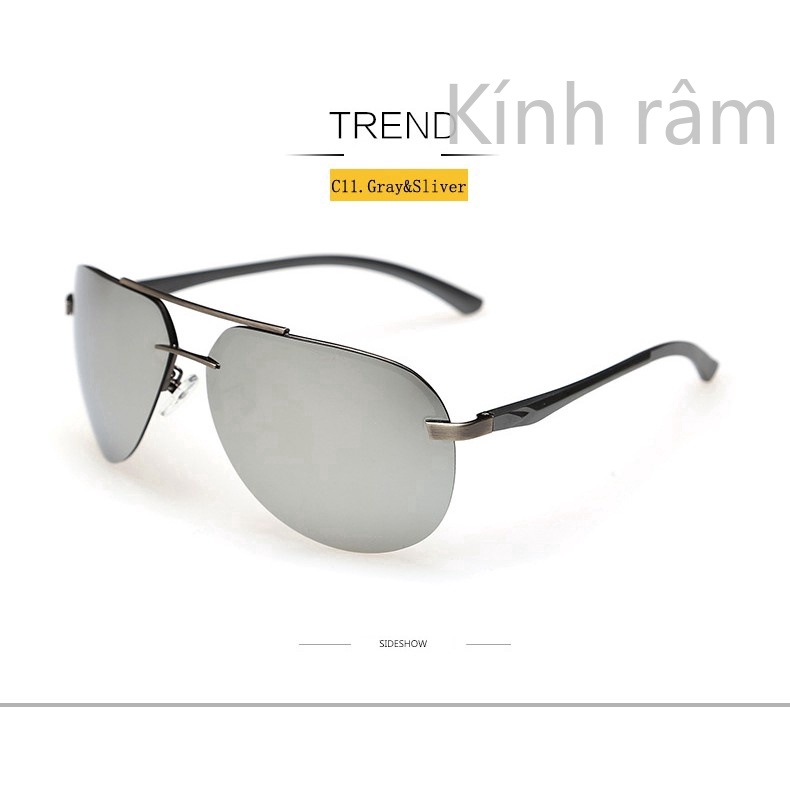 Kính mát thời trang gọng chất liệu nhôm