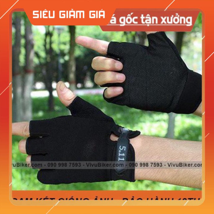 KHO SG- Găng tay 511 cụt ngón chiến thuật, đi xe máy, đi phượt, tập gym