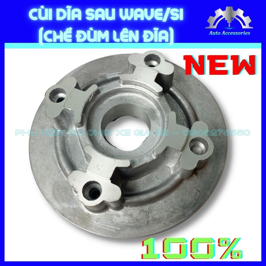 CÙI DĨA SAU 4 lỗ độ chế thắng Đùm lên thắng Đĩa xe Wave Si