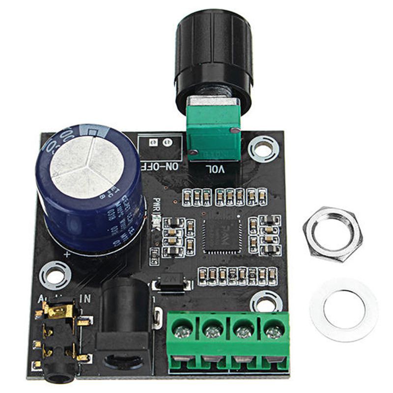 PAM8610 Dual Channel DC 12V HD Pure Digital Audio Stereo Amplifier Board Class D 15W x 2 High Power Amplifier ule