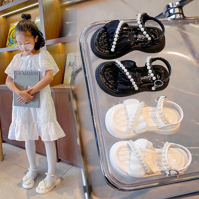 Giày Sandal Công Chúa Thời Trang Hàn Quốc Đáng Yêu Dành Cho Bé Gái 3-16 Tuổi