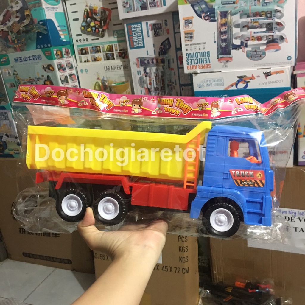 Đồ chơi xe ben chở cát hàng việt nam cỡ trung 32 cm cho bé